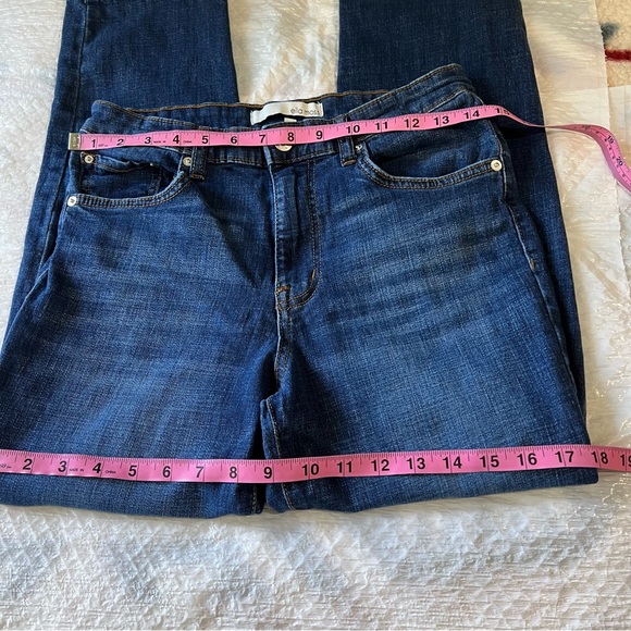 Ella Moss women Dark blue High waist straight leg jeans zipper front Sz 6/28 - Picture 13 of 16